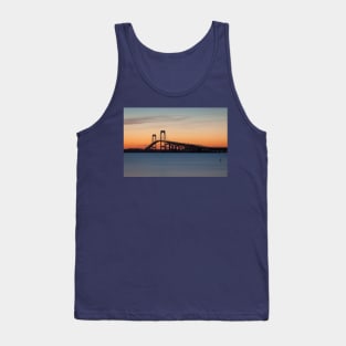 Newport Bridge Sunset, Rhode Island Tank Top